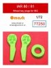 Omask 77250 IAR 80 / 81 wheel bay plugs (for IBG) 1/72